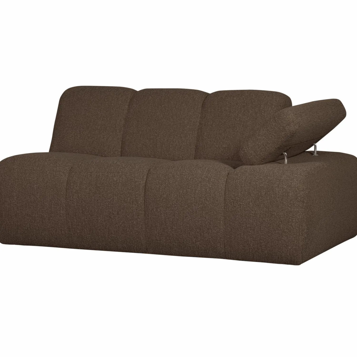 Clearance WOOOD Mojo 1,5-zits element arm rechts bouclé Bruin melange