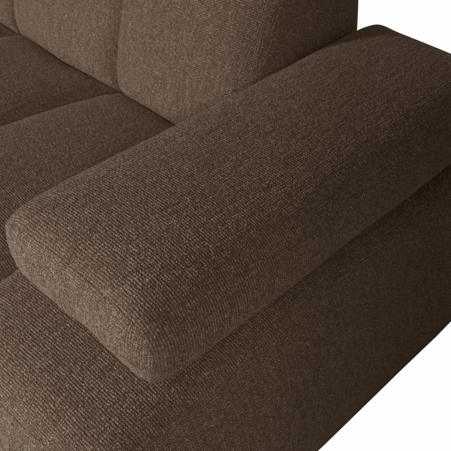 Clearance WOOOD Mojo 1,5-zits element arm rechts bouclé Bruin melange
