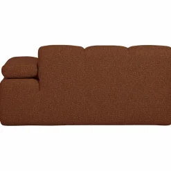 Clearance WOOOD Mojo 1,5-zits element arm rechts bouclé Roestbruin melange