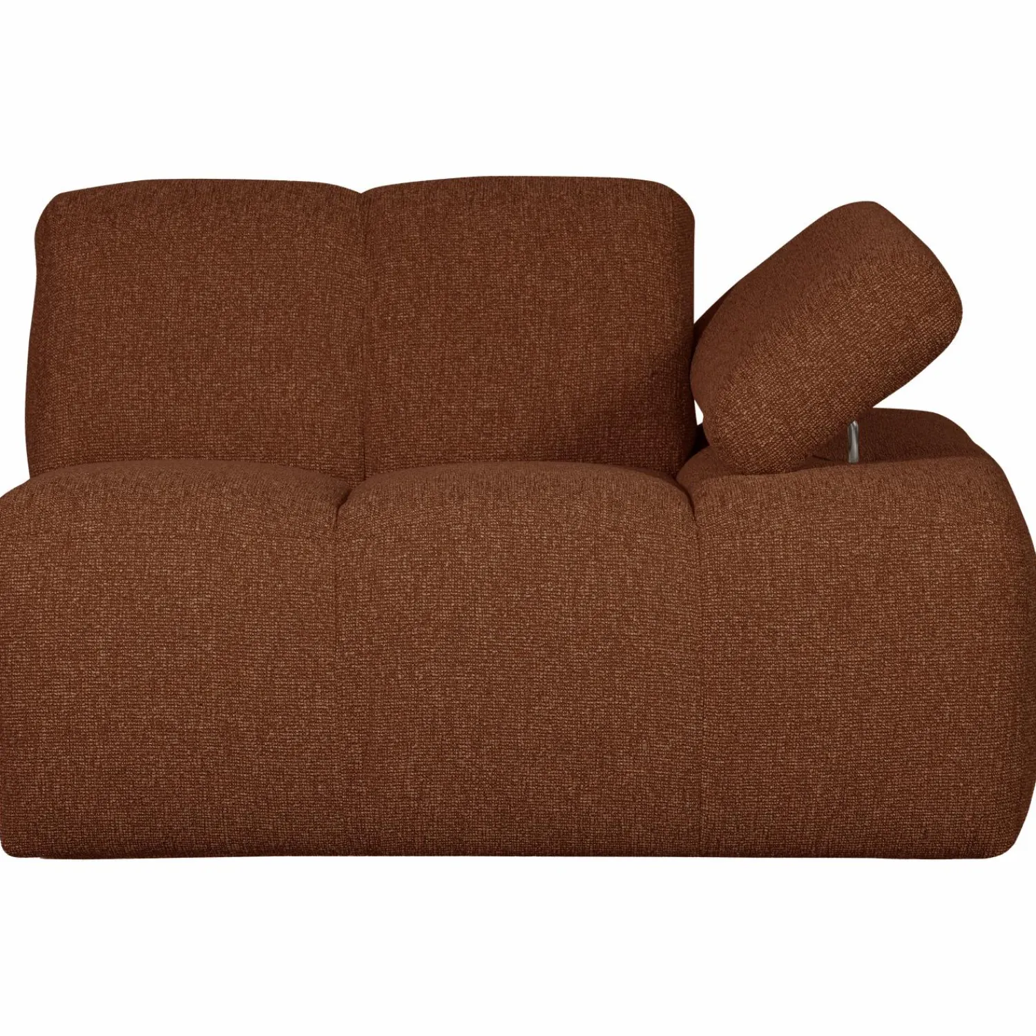 Outlet WOOOD Mojo 1-zits element arm rechts bouclé Roestbruin melange