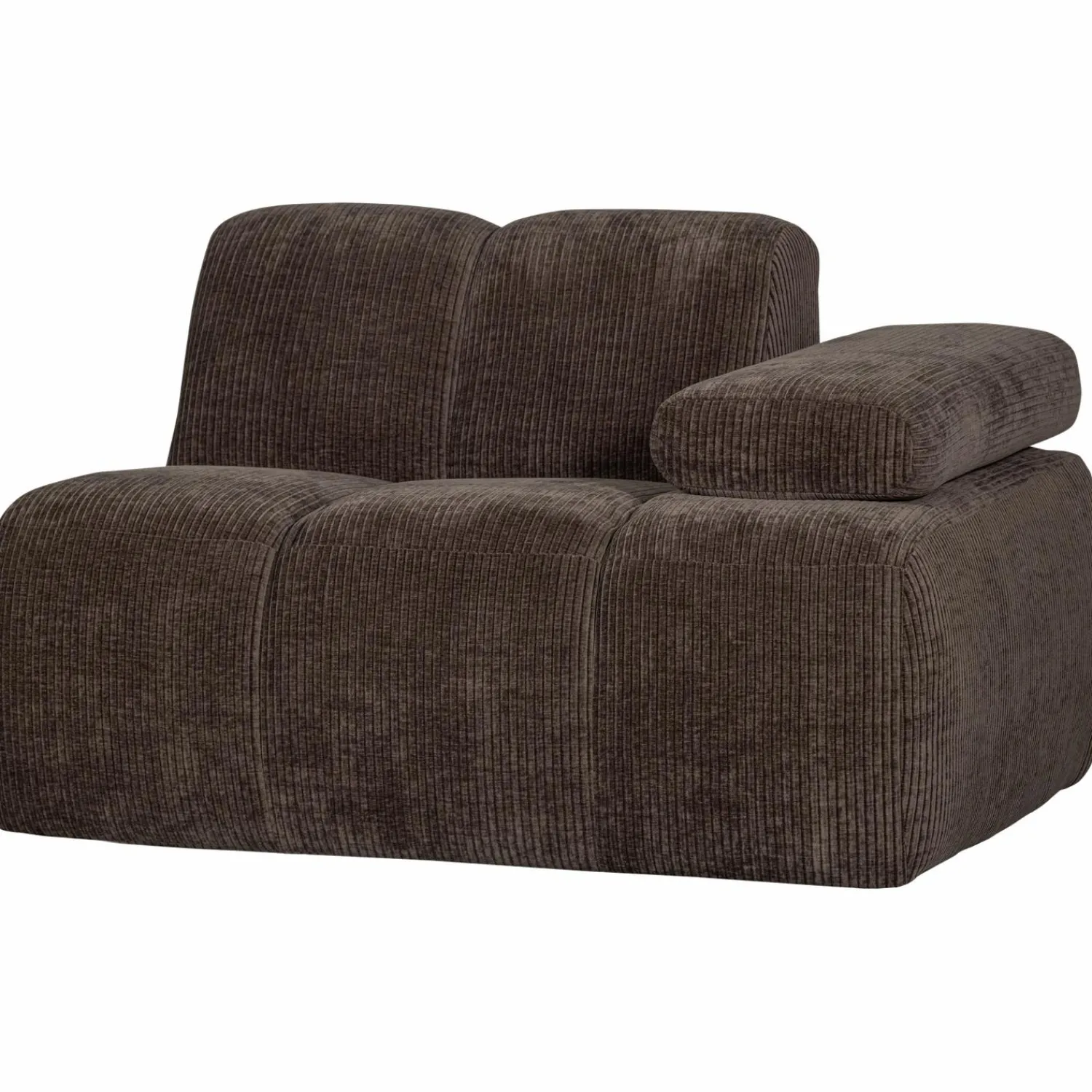 Online WOOOD Mojo 1-zits element arm rechts ribstof Bruin