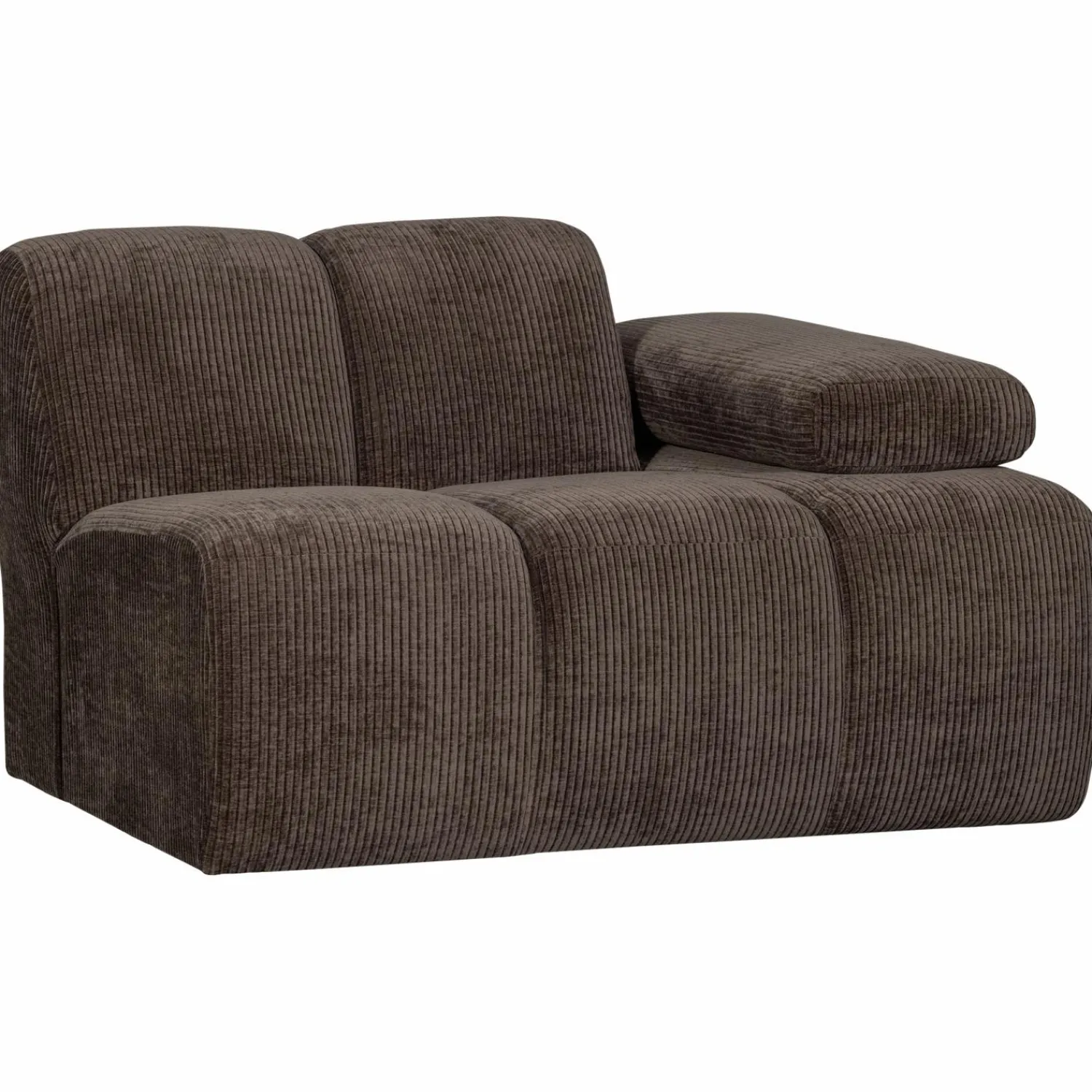 Online WOOOD Mojo 1-zits element arm rechts ribstof Bruin