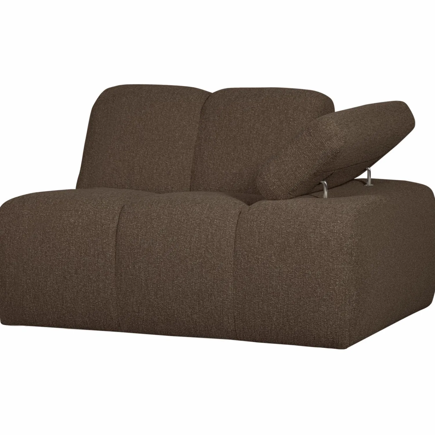 Best WOOOD Mojo 1-zits element arm rechts bouclé Bruin melange