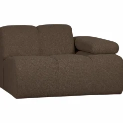 Best WOOOD Mojo 1-zits element arm rechts bouclé Bruin melange