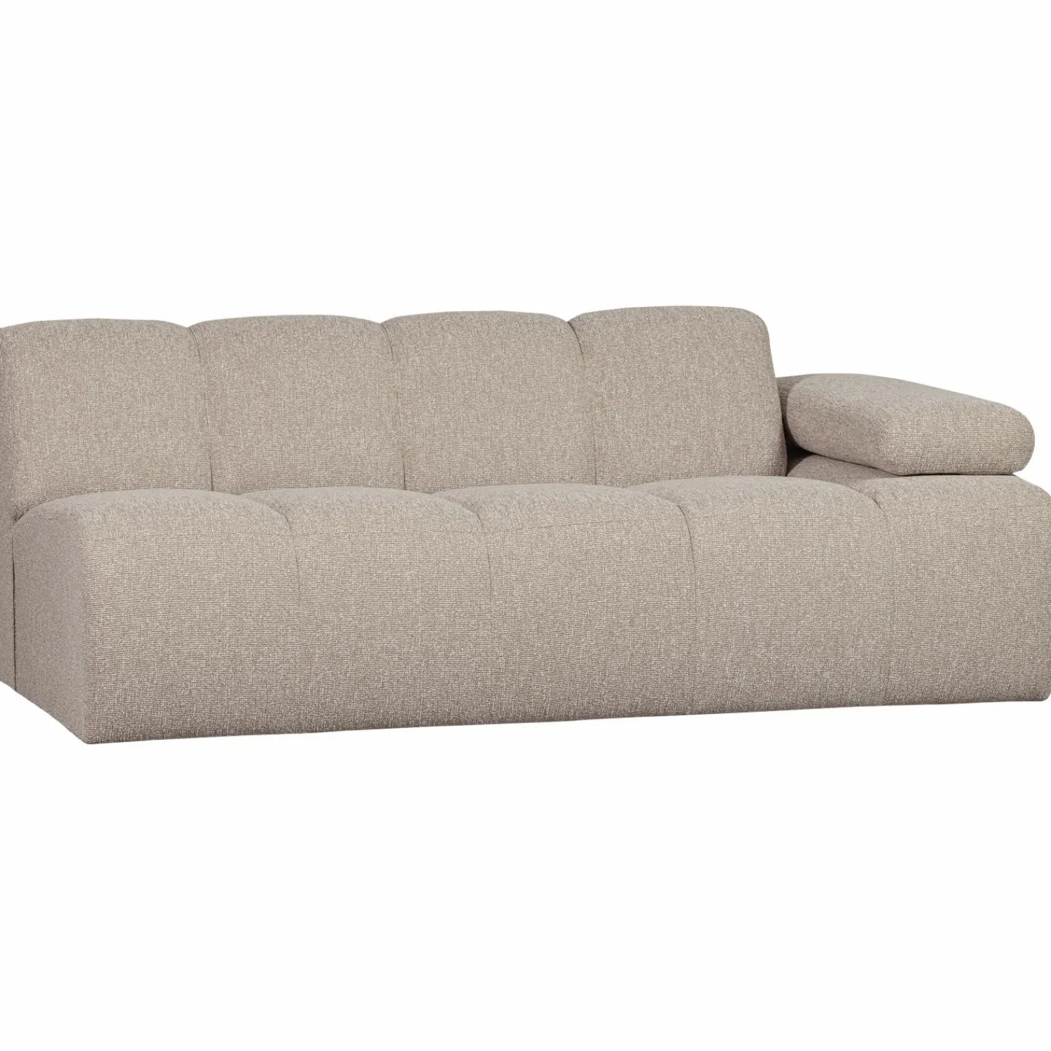 Discount WOOOD Mojo 2-zits element arm rechts bouclé Beige melange