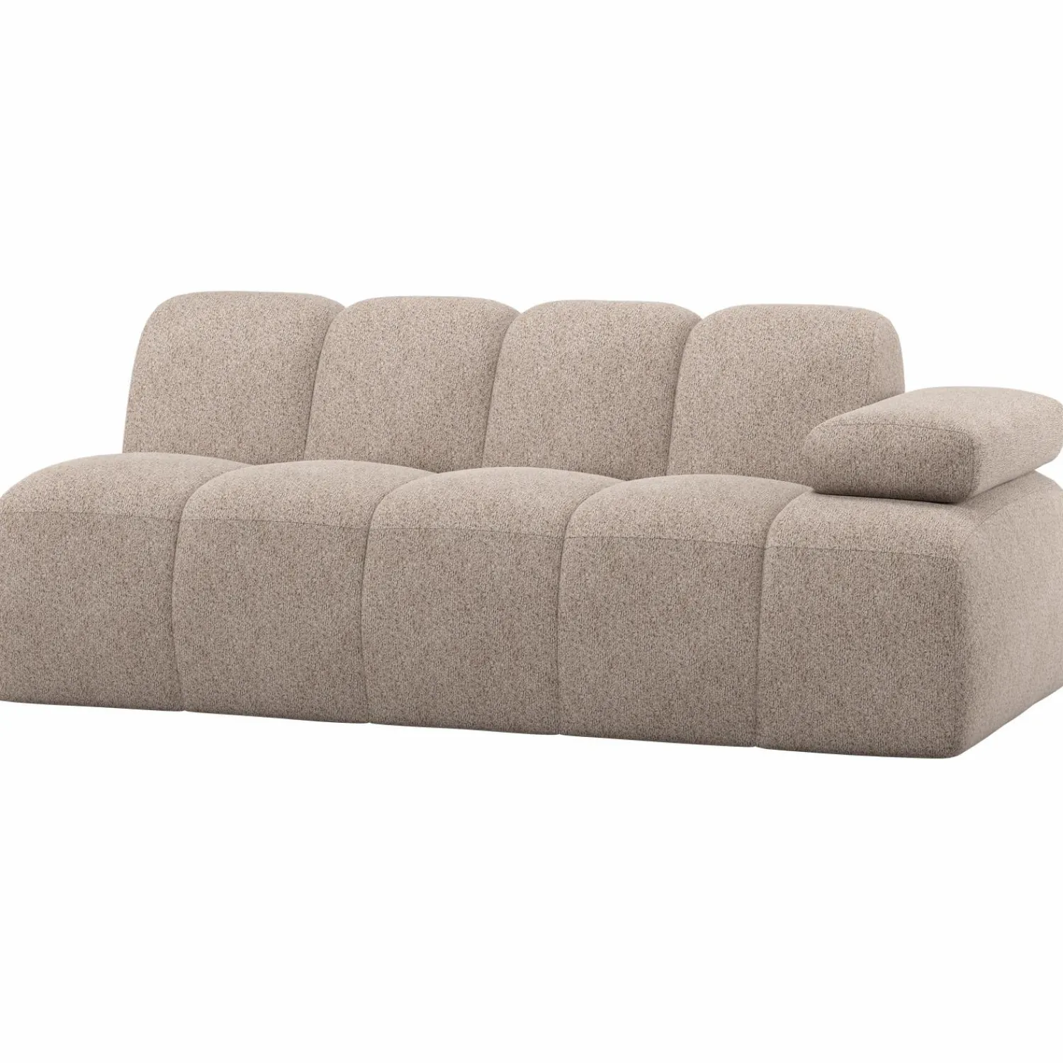 Sale WOOOD Mojo 2-zits element arm rechts wollig Donkerzand