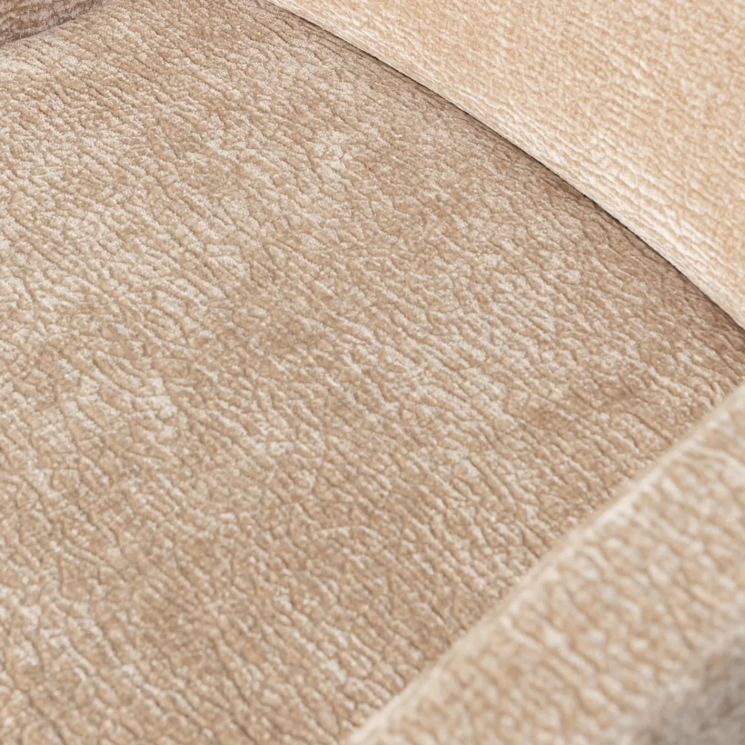 Discount WOOOD Mount eetkamerstoel met armleuning 3D chenille Zand