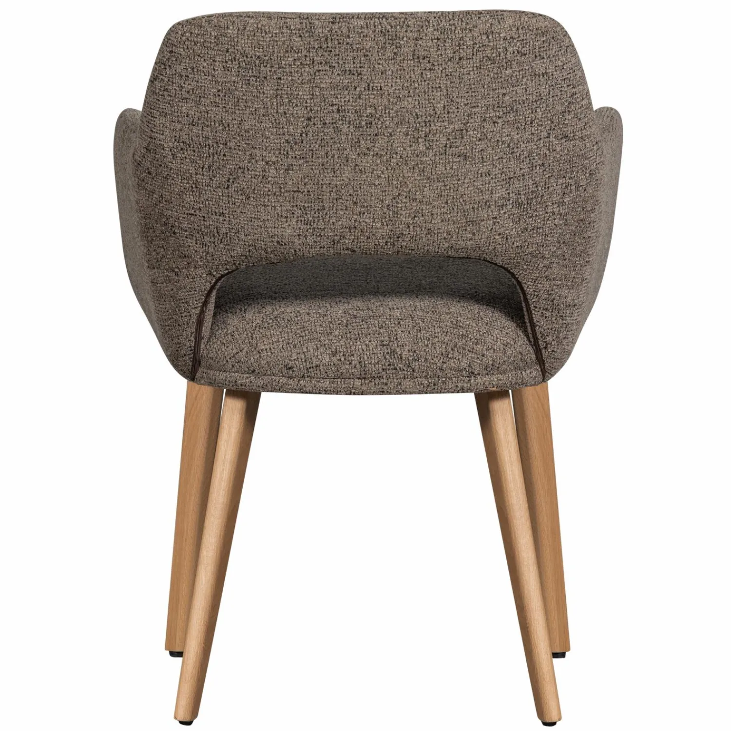 Best WOOOD Murat eetkamerstoel met houten poot naturel Taupe