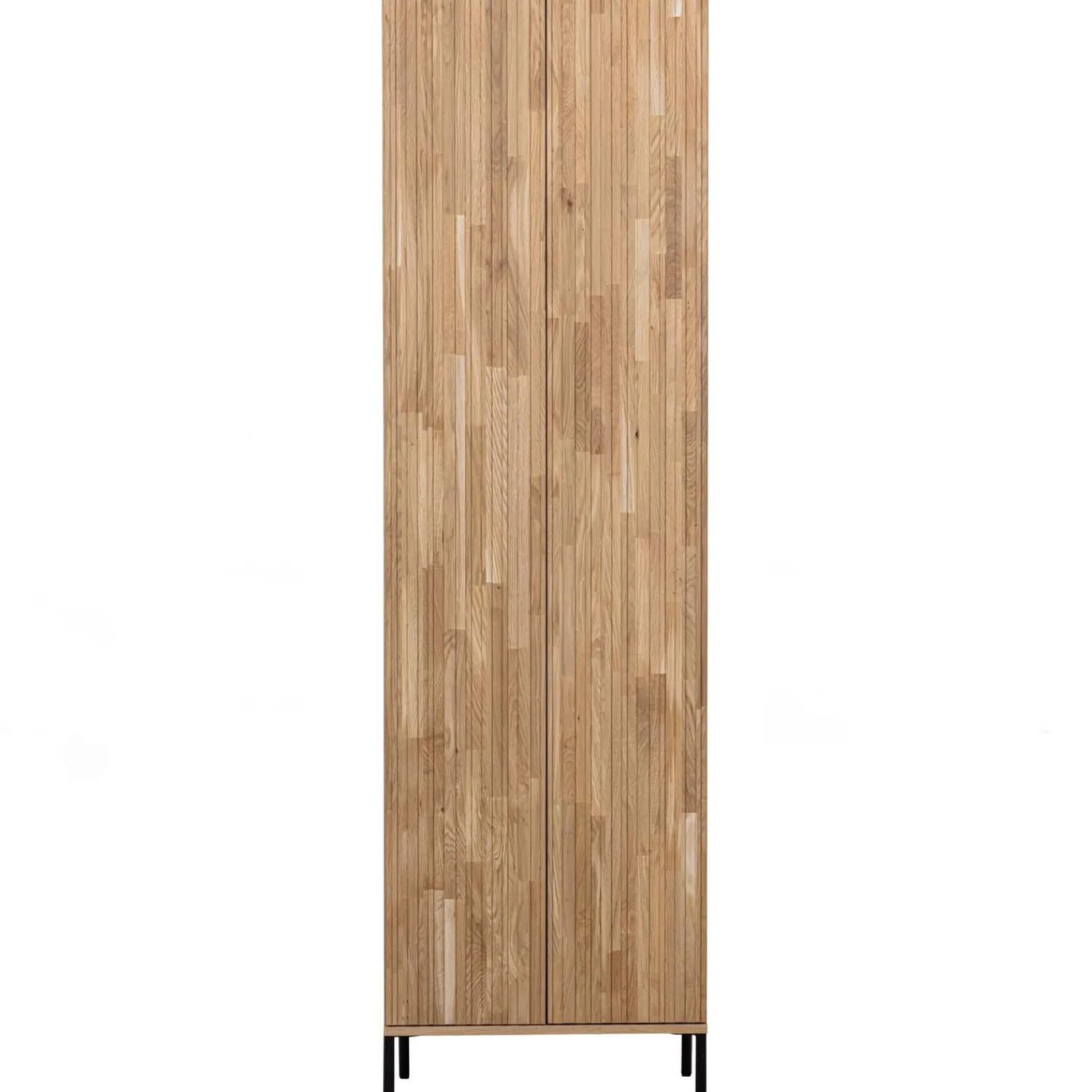 Online WOOOD New Gravure hoge kast met lade eiken blanke lak Naturel