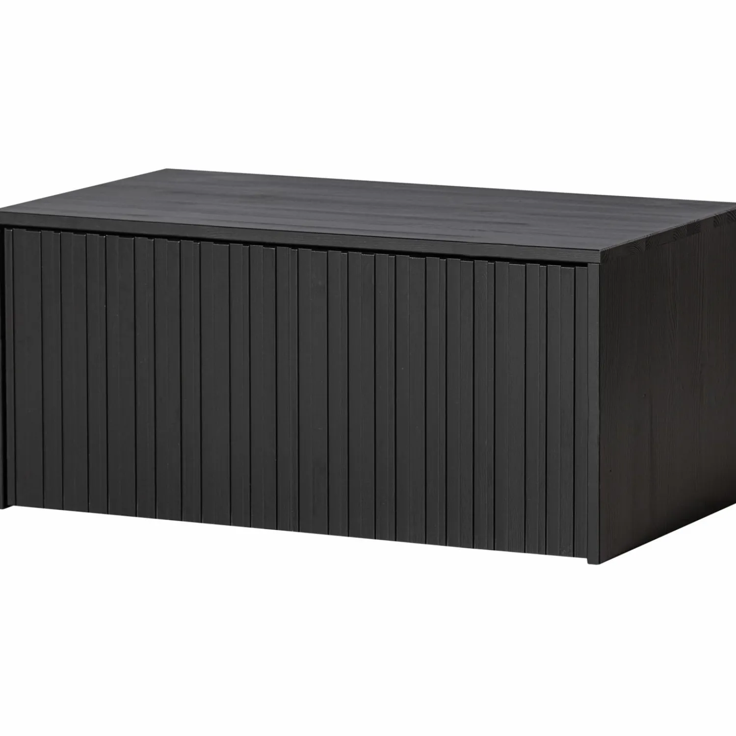 WOOOD New Gravure kistbank grenen Zwart