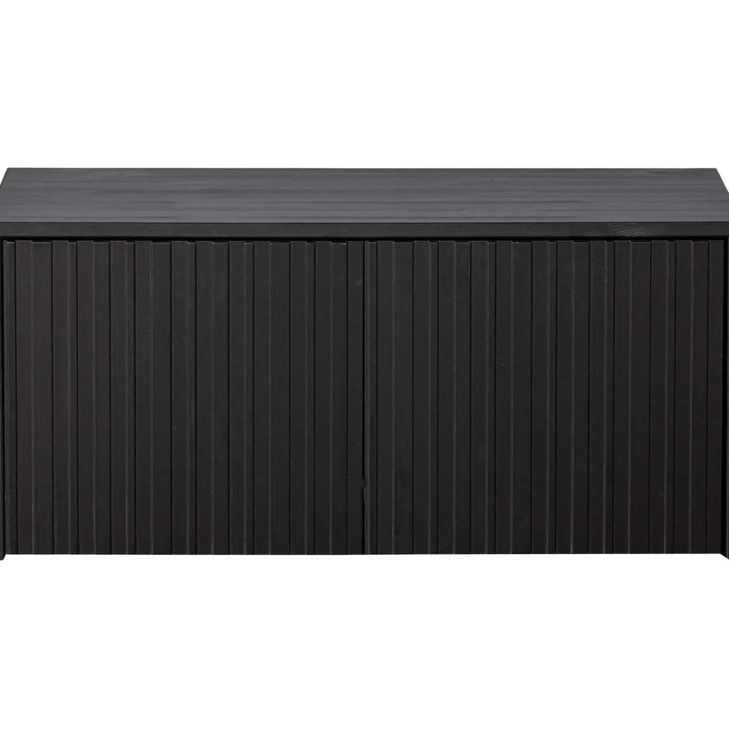 WOOOD New Gravure kistbank grenen Zwart