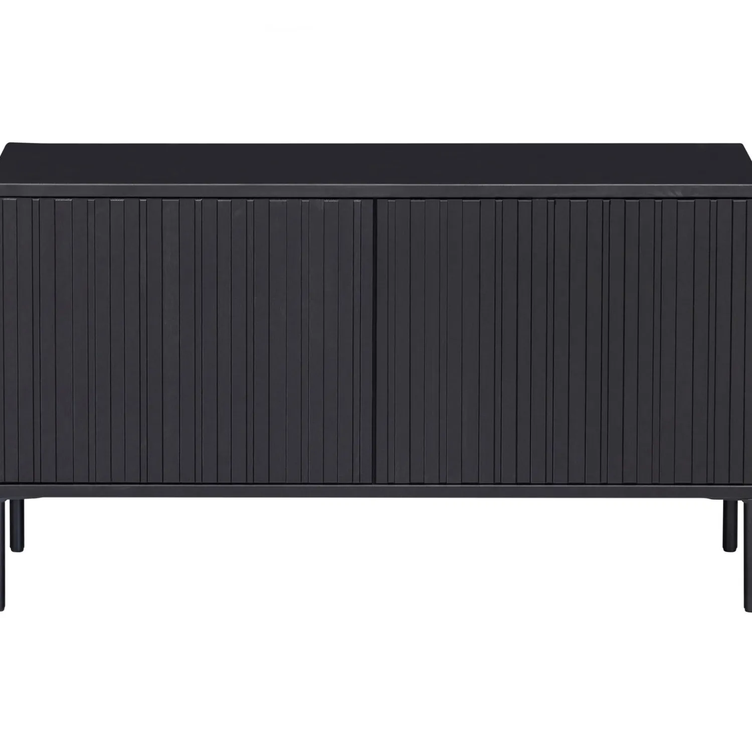 Hot WOOOD New Gravure tv meubel 100 cm grenen Zwart