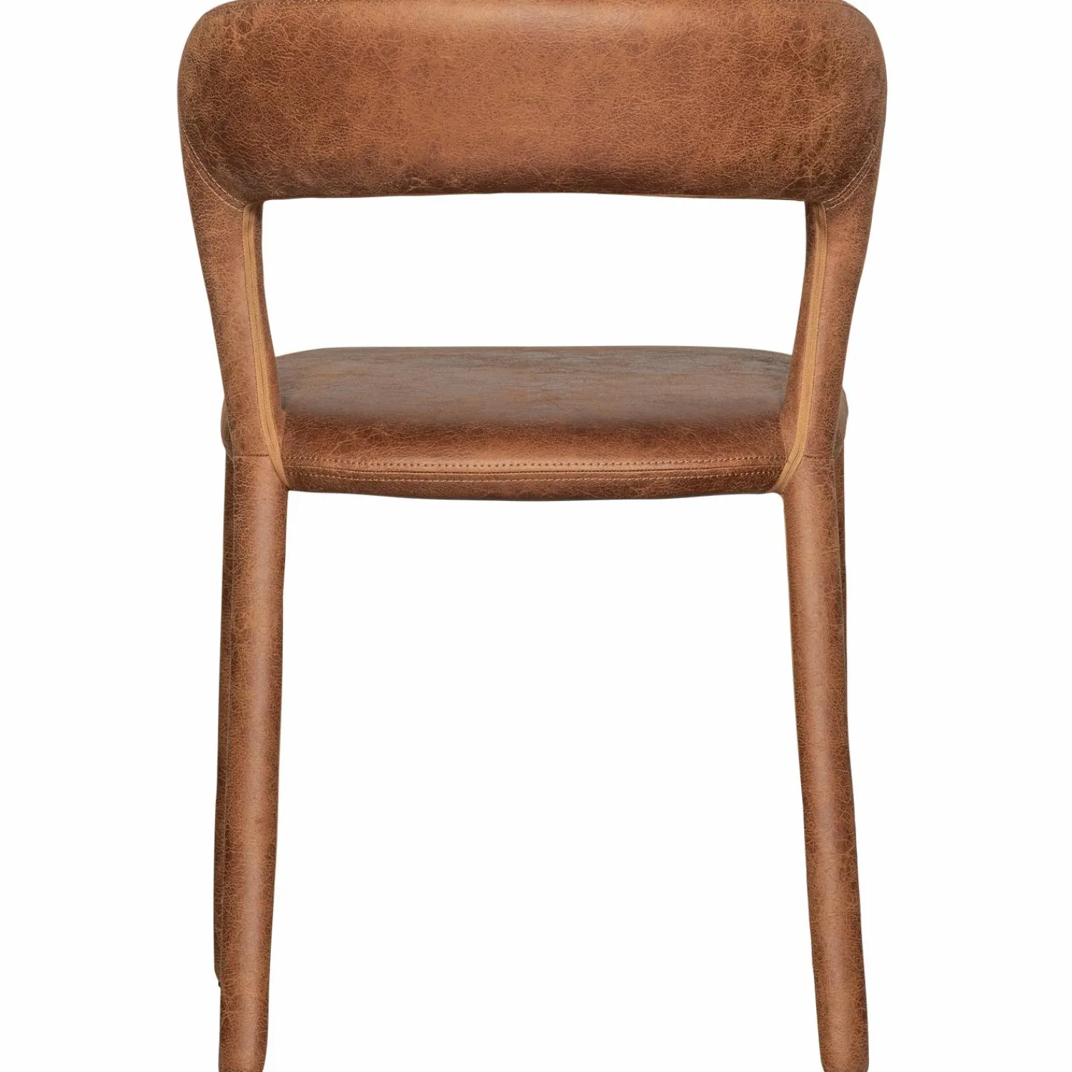 Hot WOOOD Noble eetkamerstoel leerlook Cognac