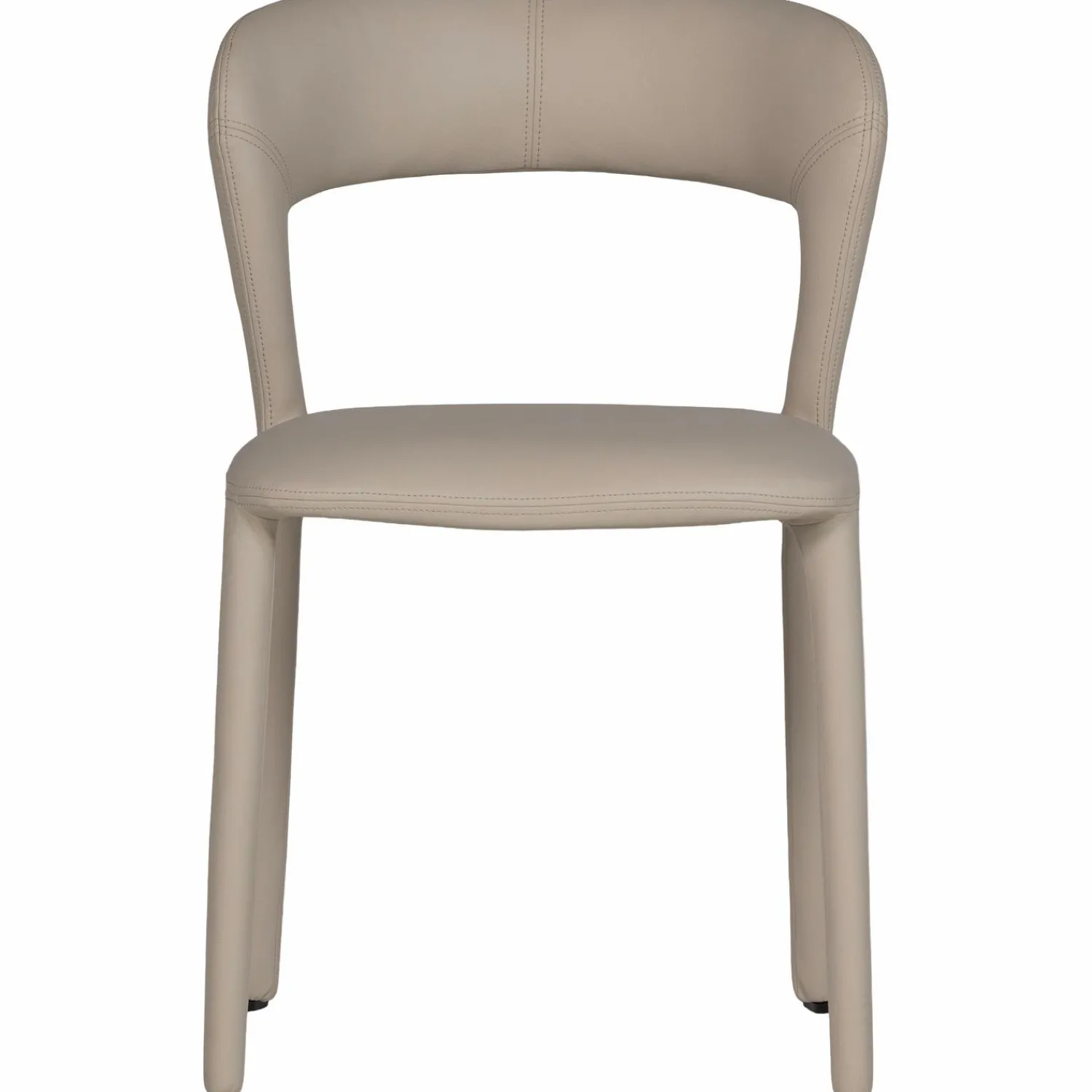 WOOOD Noble eetkamerstoel leerlook Beige