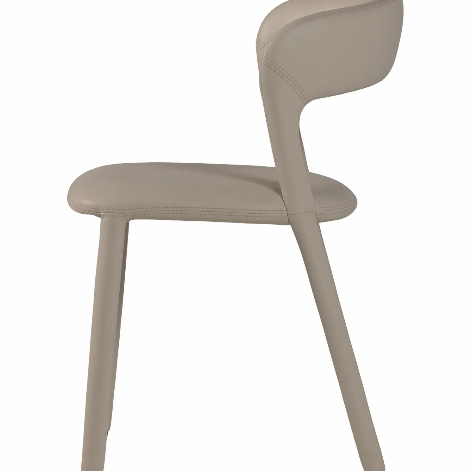 WOOOD Noble eetkamerstoel leerlook Beige