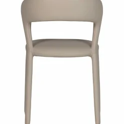 WOOOD Noble eetkamerstoel leerlook Beige