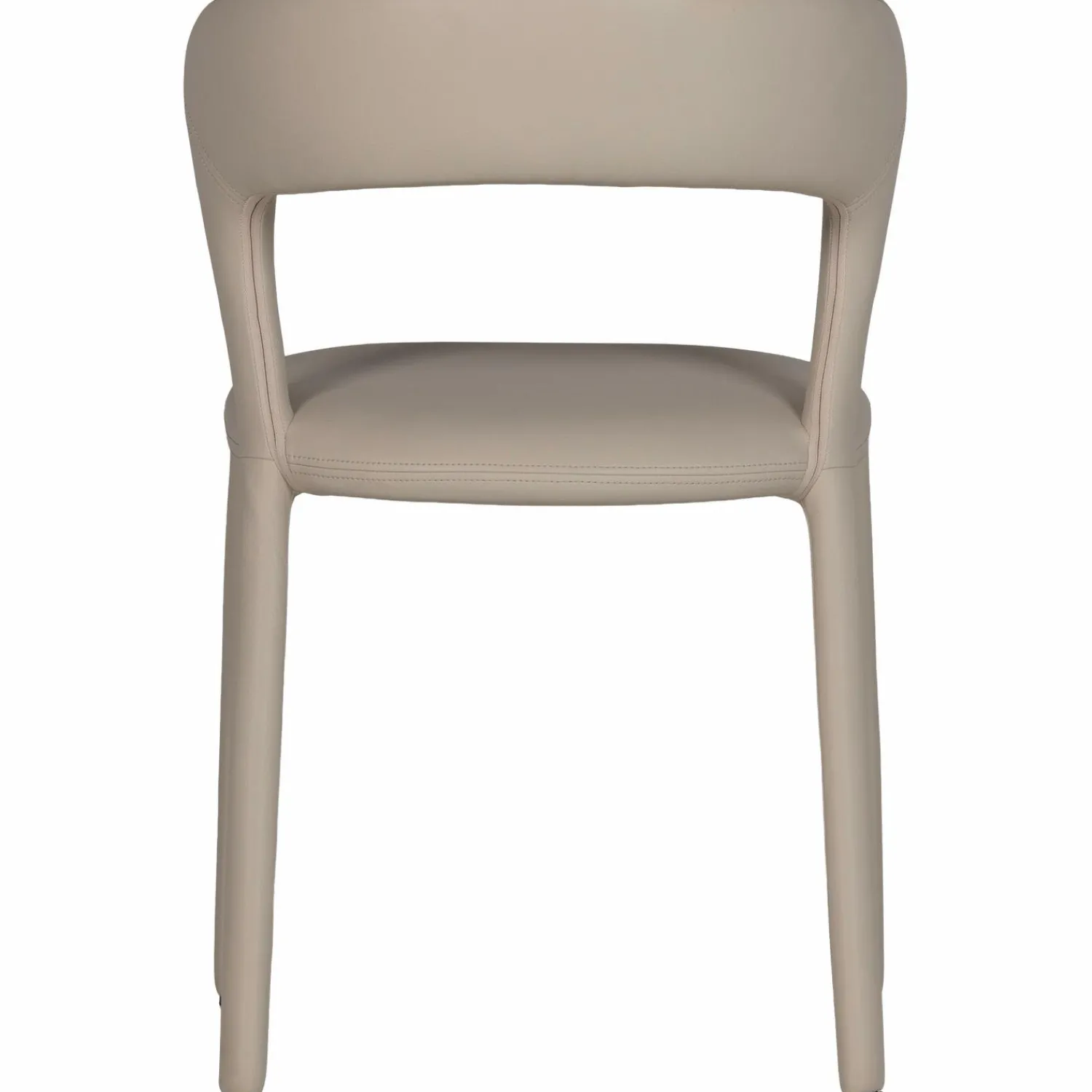 WOOOD Noble eetkamerstoel leerlook Beige
