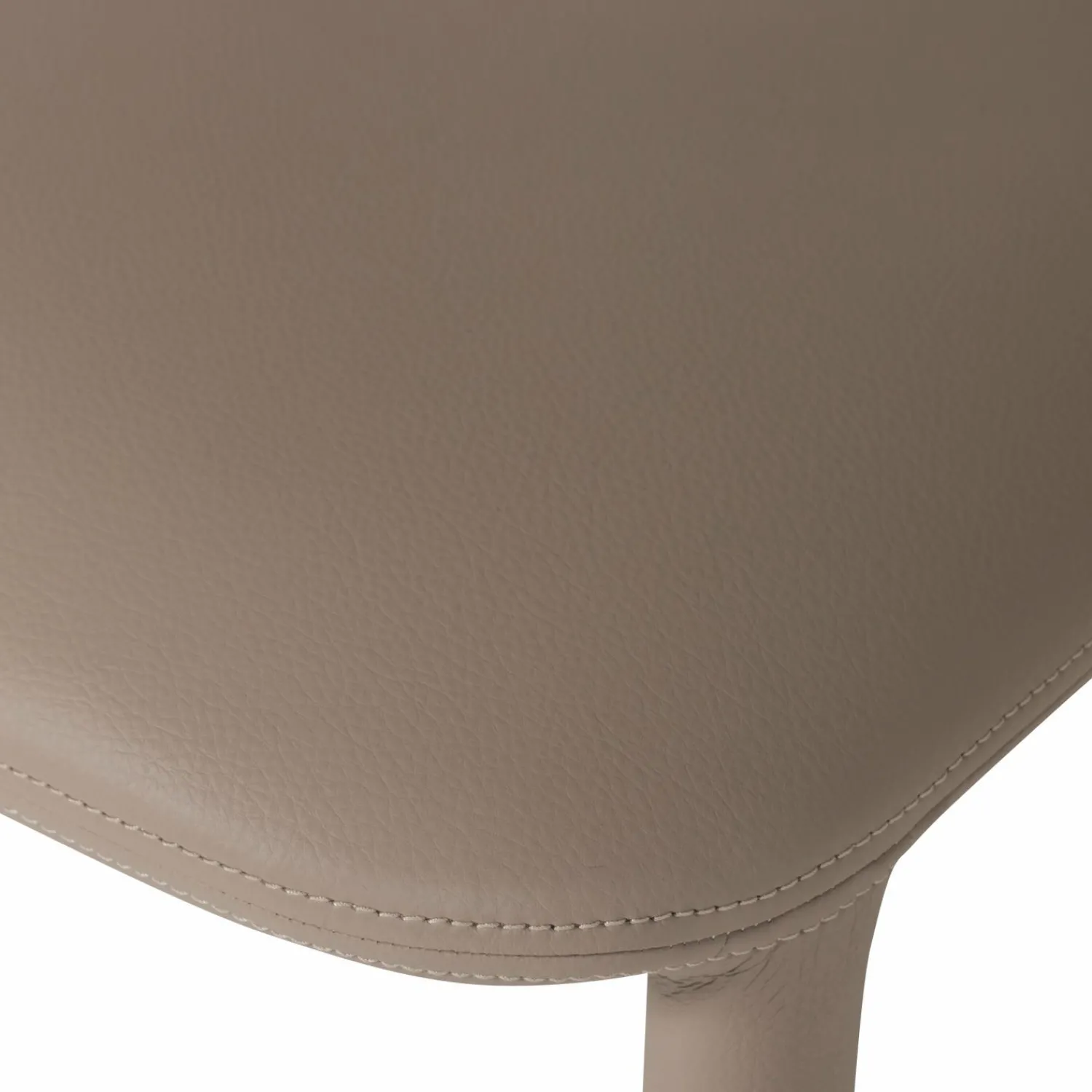 WOOOD Noble eetkamerstoel leerlook Beige