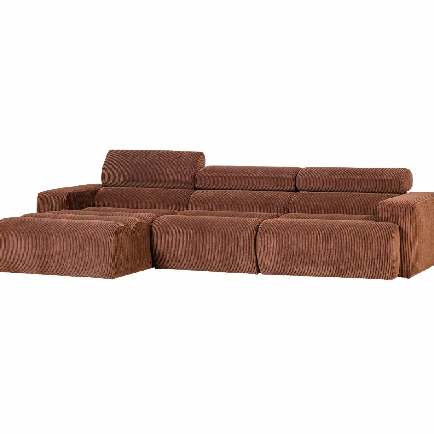 Clearance WOOOD Novi chaise longue bank links ribstof Terra