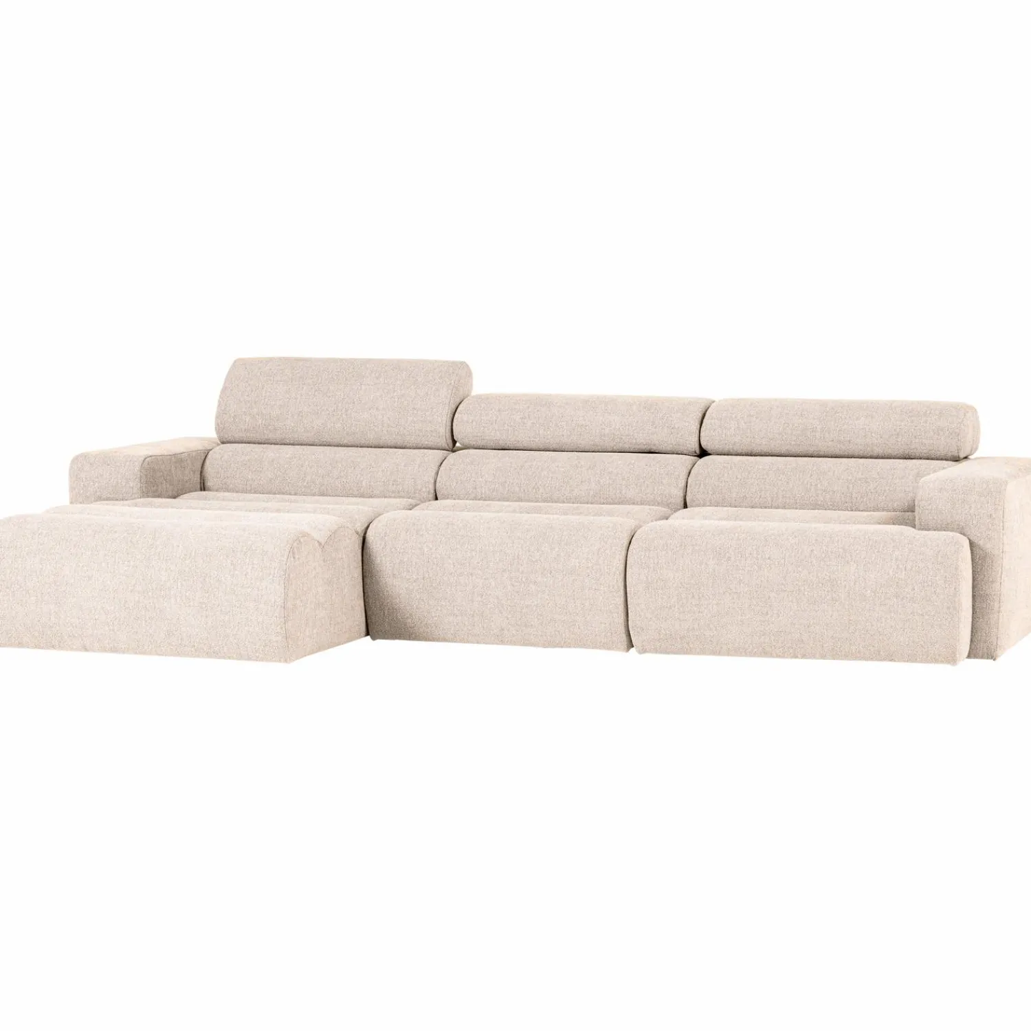Online WOOOD Novi chaise longue bank links bouclé Naturel