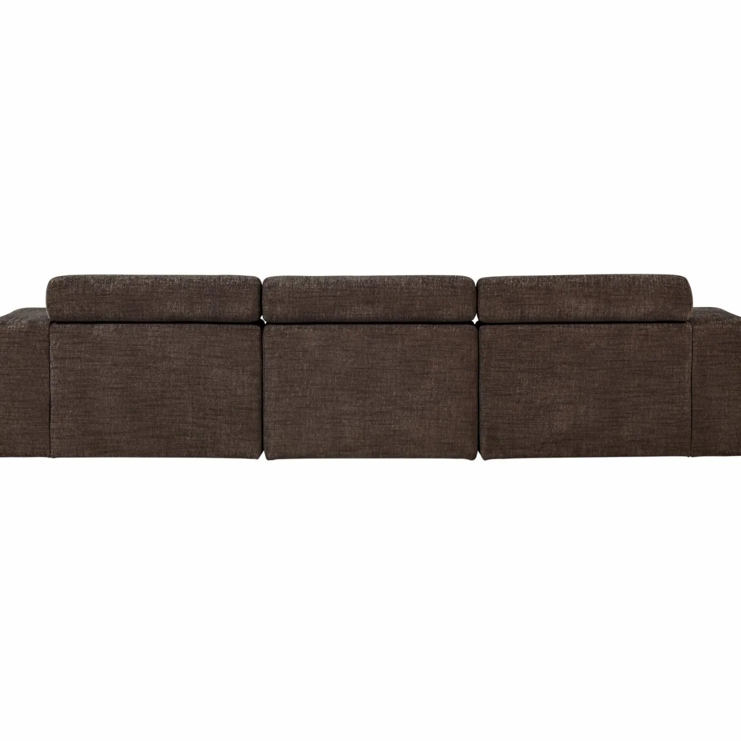 Online WOOOD Novi chaise longue bank links Donkerbruin melange