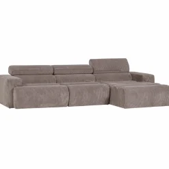 Discount WOOOD Novi chaise longue bank rechts ribstof Zand