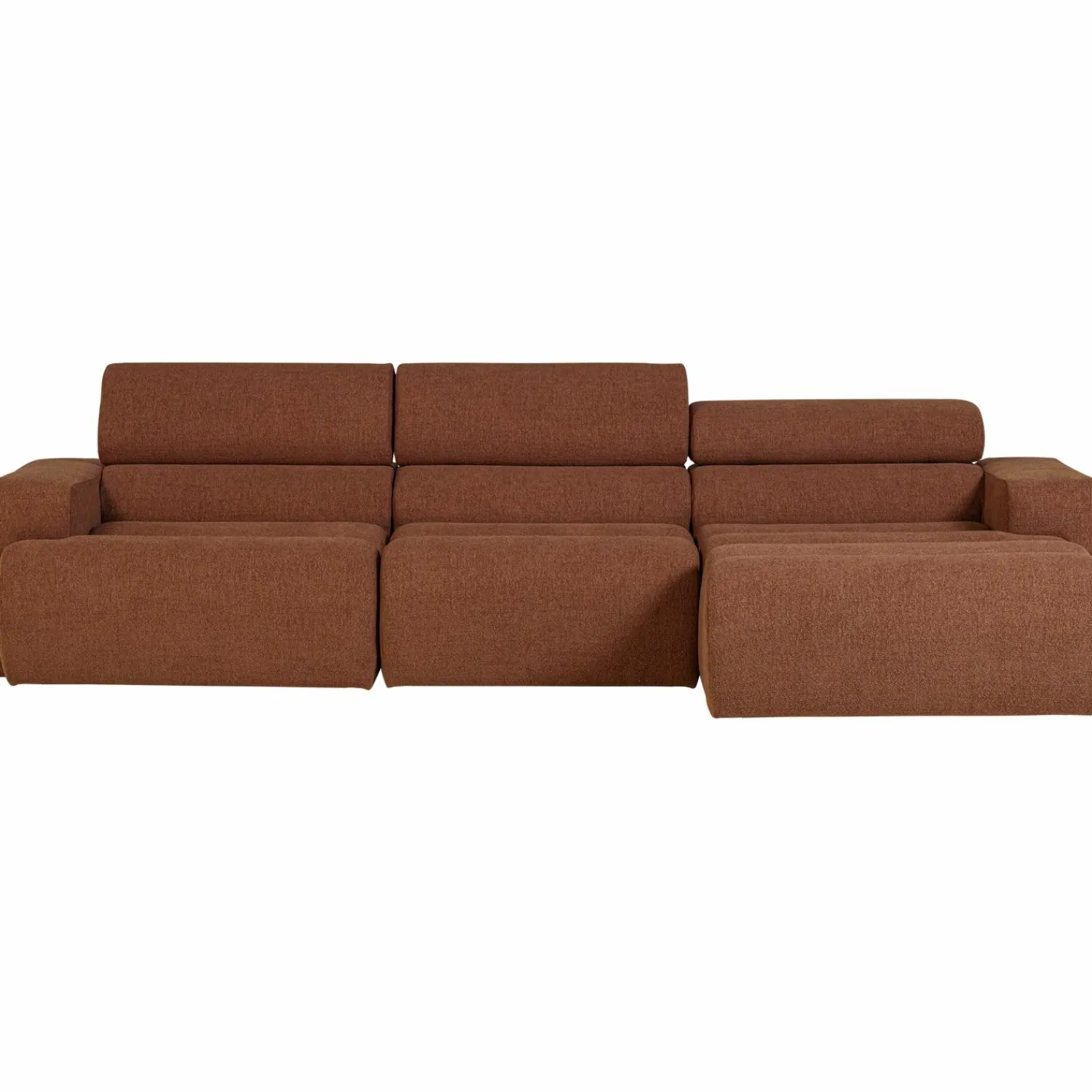 Best WOOOD Novi chaise longue bank rechts bouclé Terra