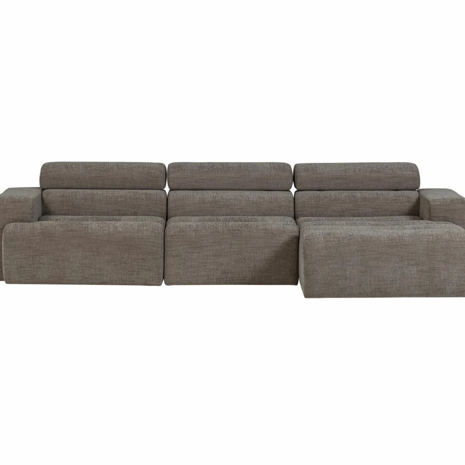 Discount WOOOD Novi chaise longue bank rechts Grijs melange
