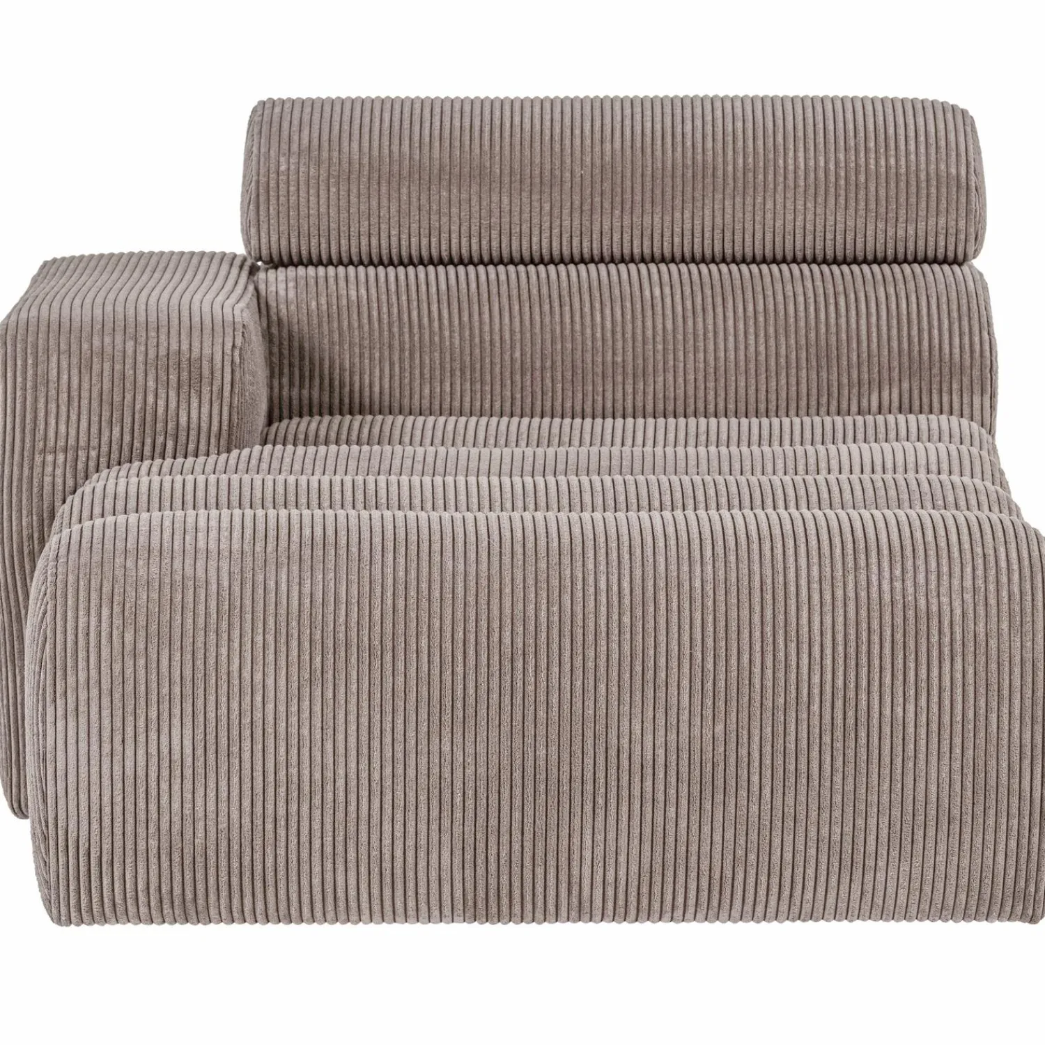 Clearance WOOOD Novi chaise longue element arm links ribstof Zand