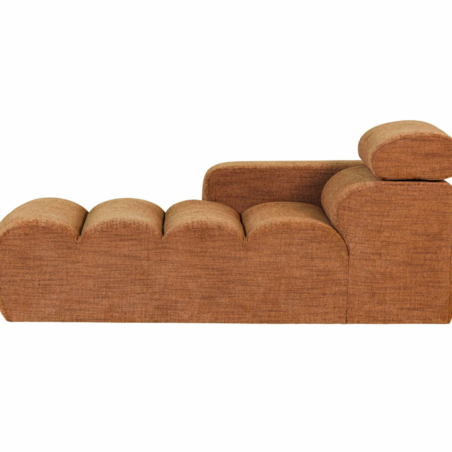 Outlet WOOOD Novi chaise longue element arm links melange Oranje