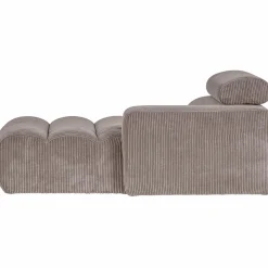Sale WOOOD Novi chaise longue element arm rechts ribstof Zand