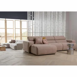 Online WOOOD Novi chaise longue element arm links bouclé Taupe