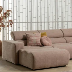 Online WOOOD Novi chaise longue element arm links bouclé Taupe
