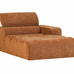 Online WOOOD Novi chaise longue element arm rechts melange Oranje