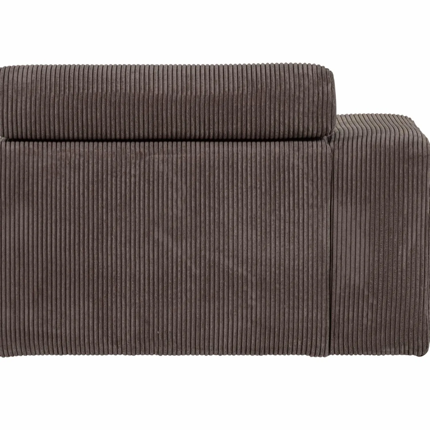 Online WOOOD Novi 1-zits element arm links ribstof grijsbruin Grijs/bruin