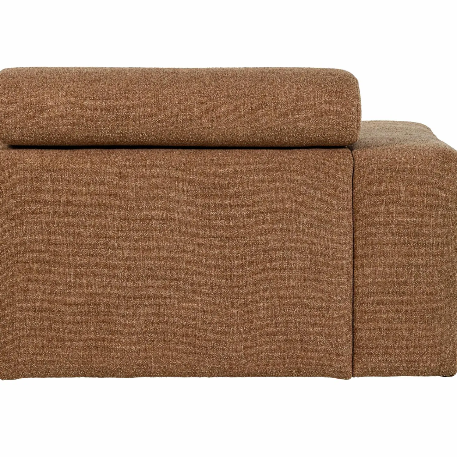 Hot WOOOD Novi 1-zits element arm links bouclé bruin Karamel