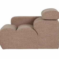 Online WOOOD Novi 1-zits element arm links bouclé Taupe