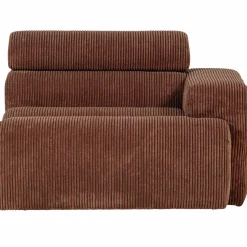 Online WOOOD Novi 1-zits element arm rechts ribstof Terra