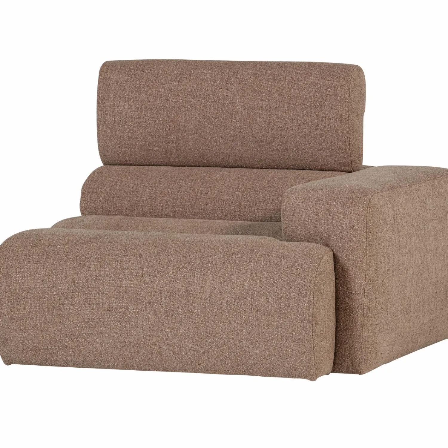 Clearance WOOOD Novi 1-zits element arm rechts bouclé Taupe
