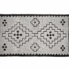 New WOOOD Omari vloerkleed wol/jute naturel/zwart 160x230 cm
