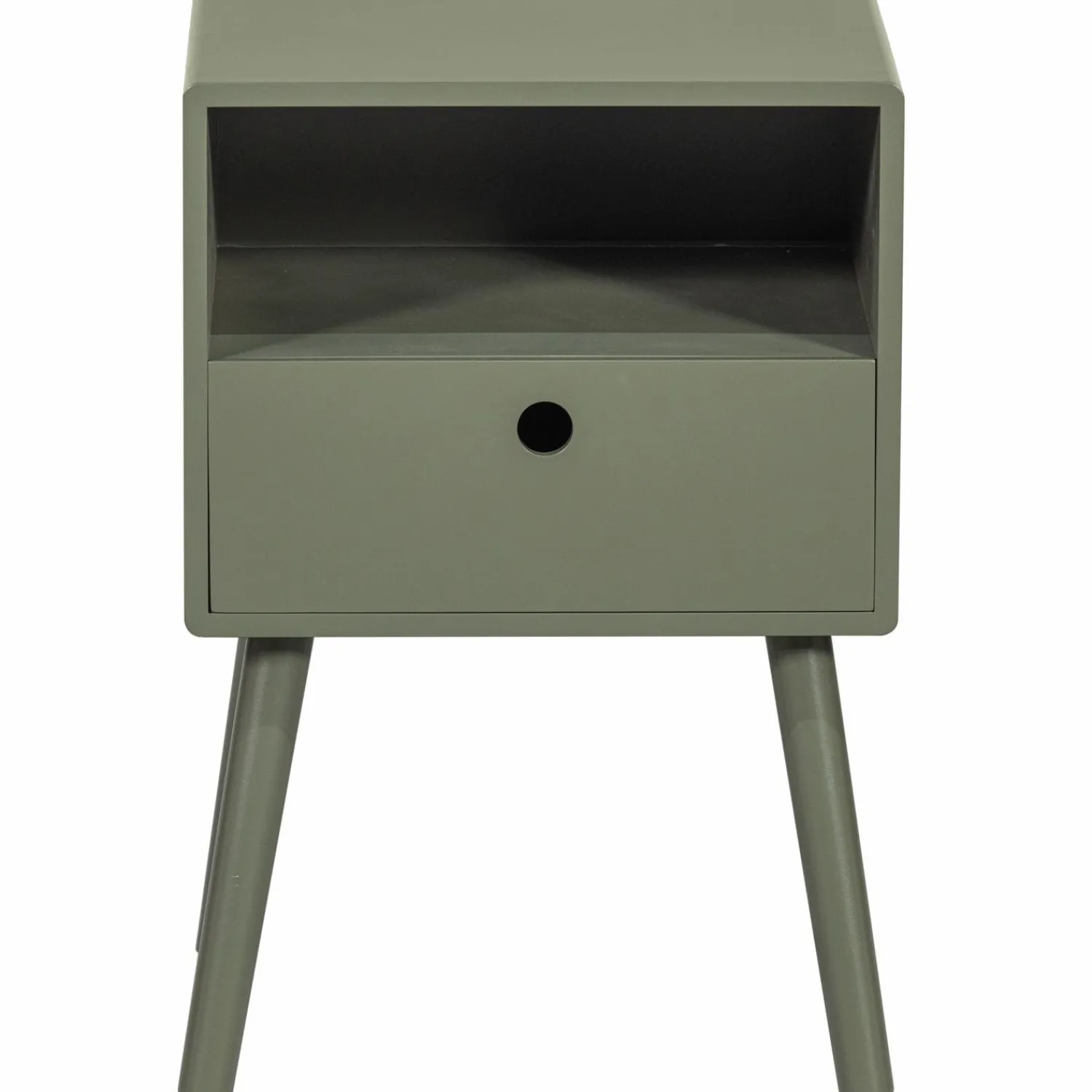 New WOOOD Ozzy nachtkastje hout Warm groen