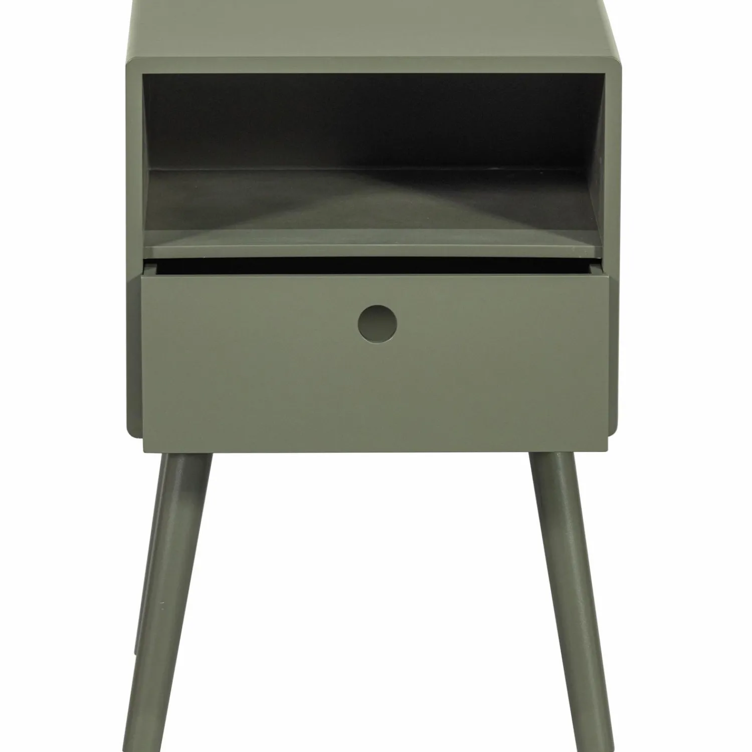 New WOOOD Ozzy nachtkastje hout Warm groen
