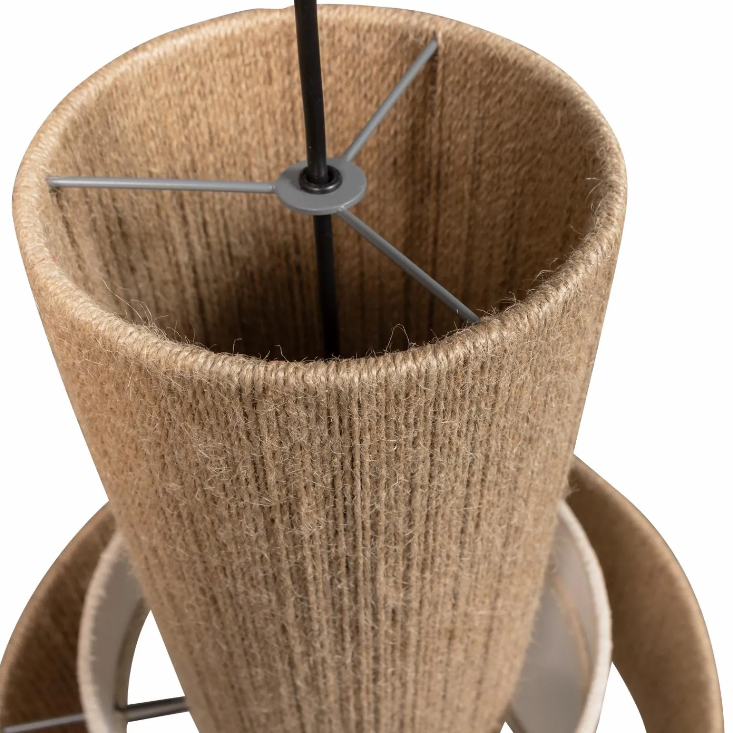 Online WOOOD Pelle hanglamp touw naturel