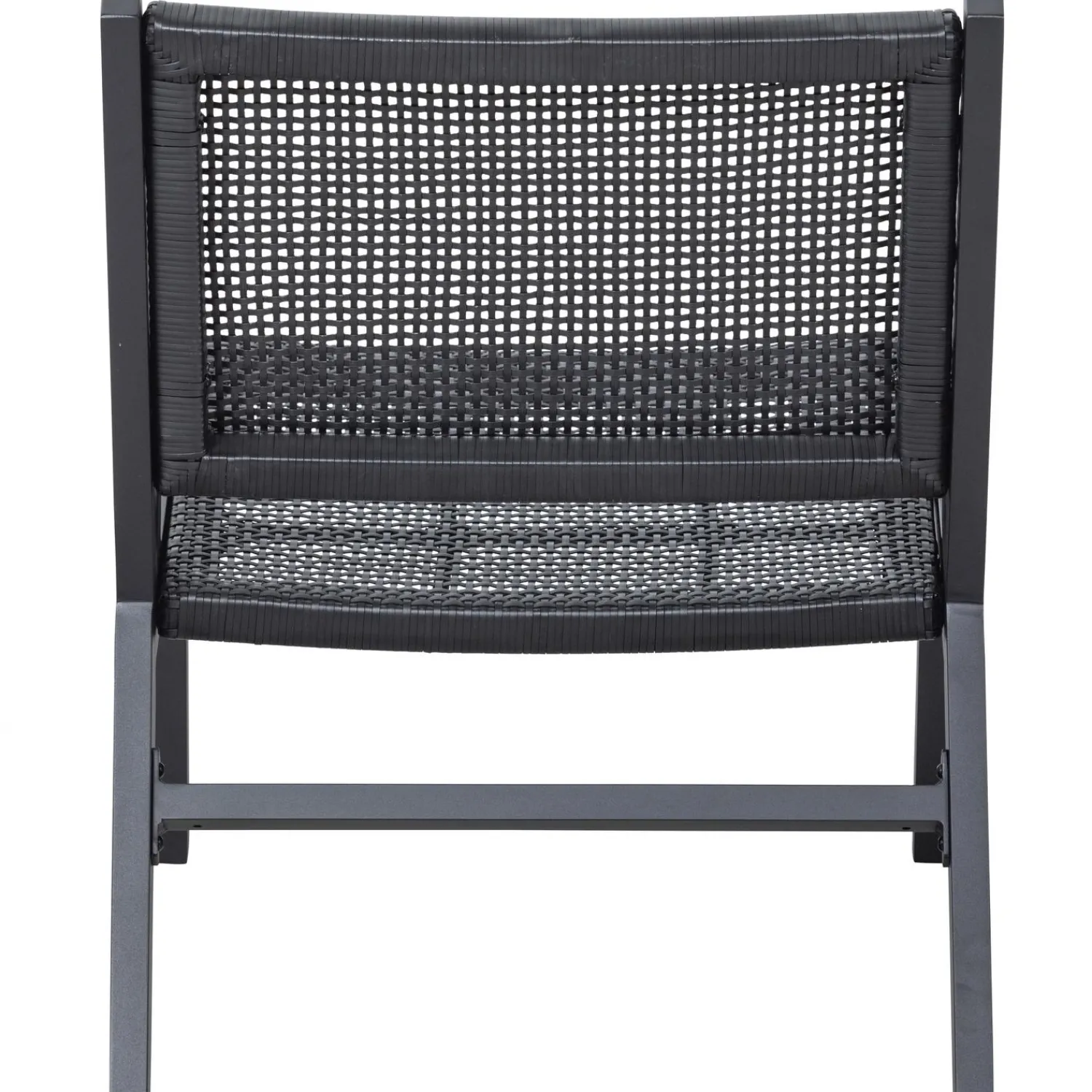 Clearance WOOOD Pem tuin fauteuil met armleuning aluminium zwart