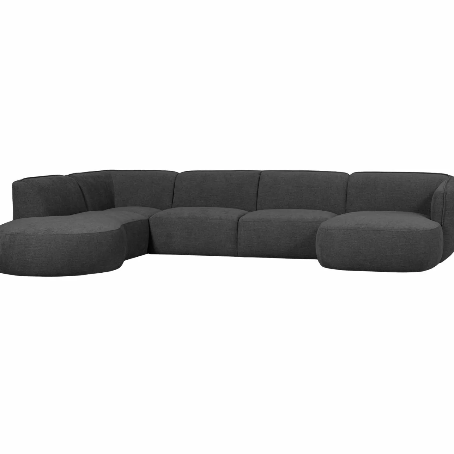 New WOOOD Polly bank U-vorm links Grijs
