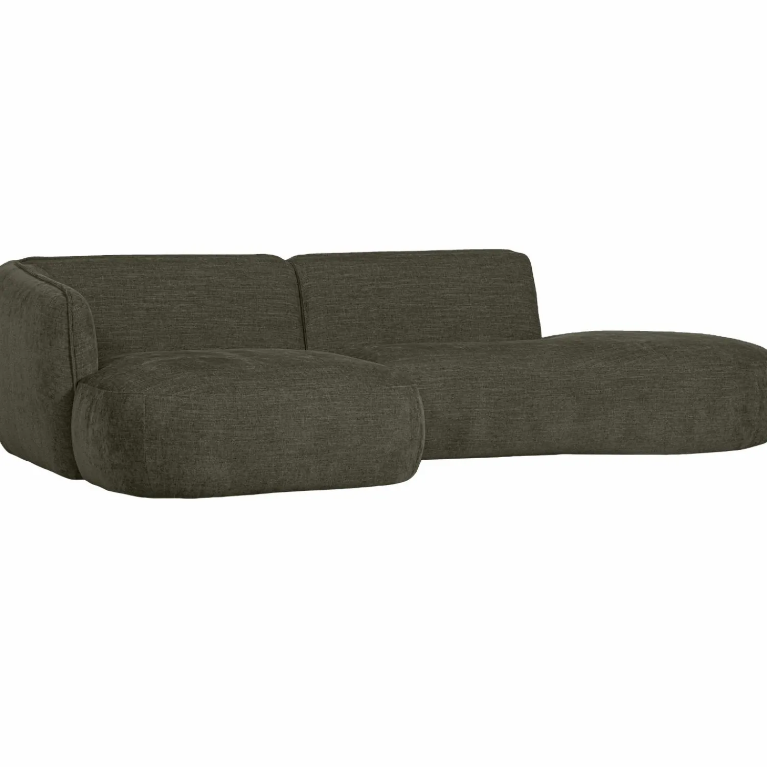 WOOOD Polly chaise longue links warm Groen