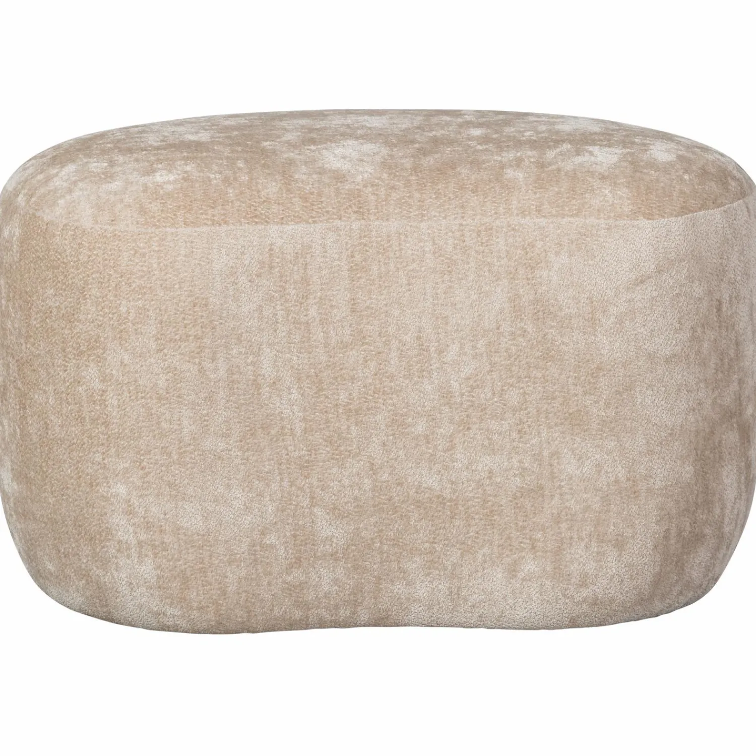 Clearance WOOOD Popular organische poef Naturel