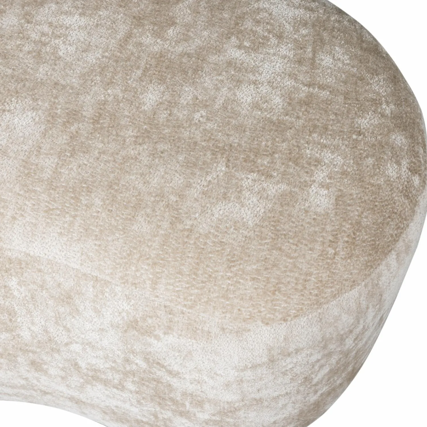 Clearance WOOOD Popular organische poef Naturel