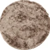 Hot WOOOD Praline vloerkleed nougat ø200 cm