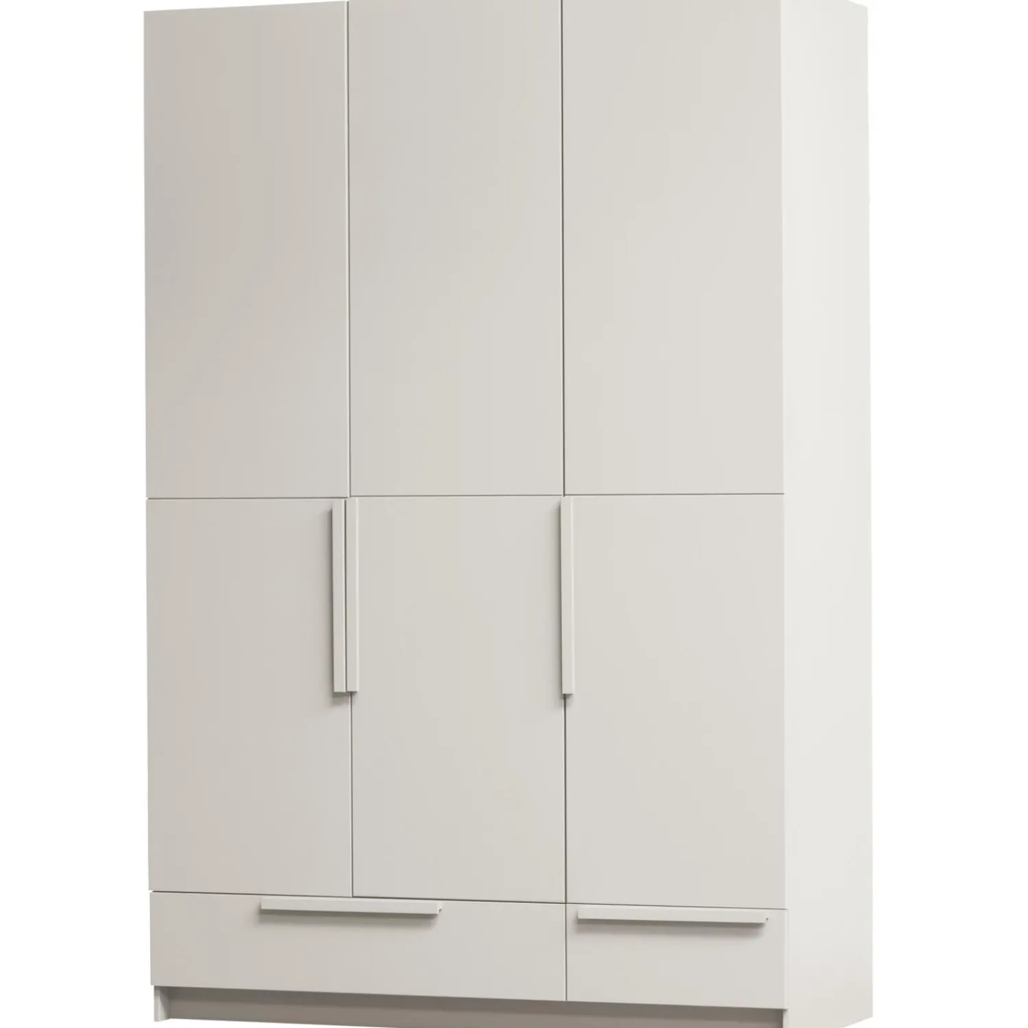 WOOOD Pure 3-deurs hang/legkast - splitdeur grenen dust